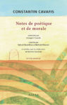 Notes de poétique et de morale