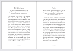 Les Mythes derrière les mots, Fil d’Ariane & Atlas